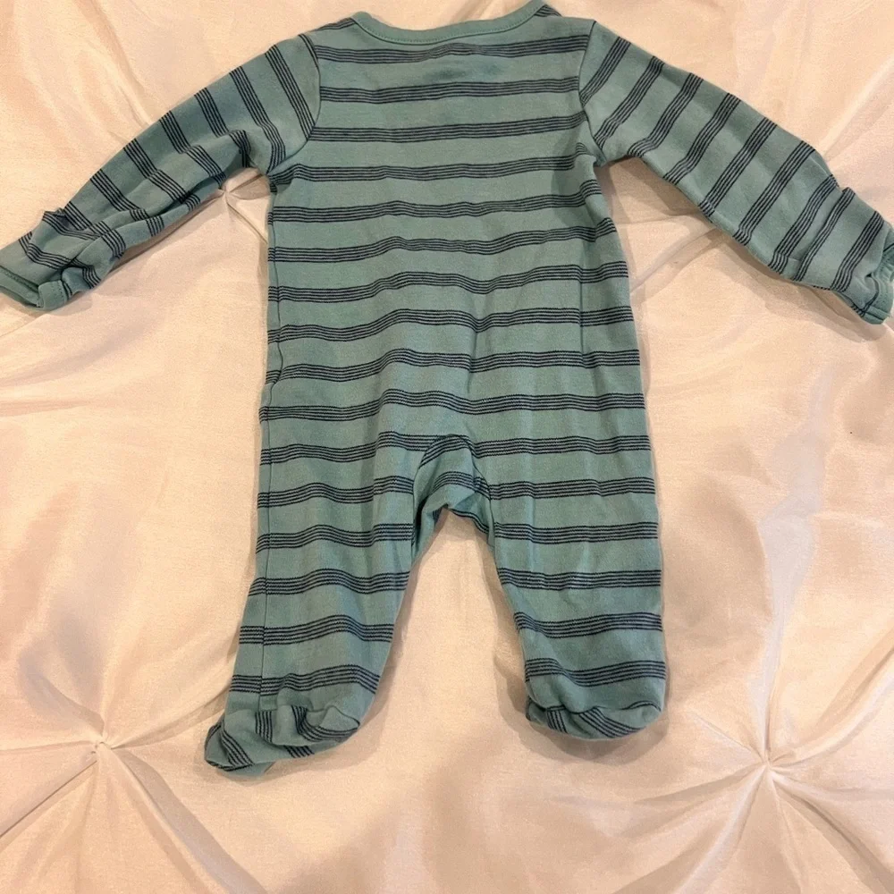CARTERS Striped Blue Kids Sleeper size NB